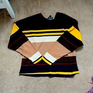 Stripped knit sweater